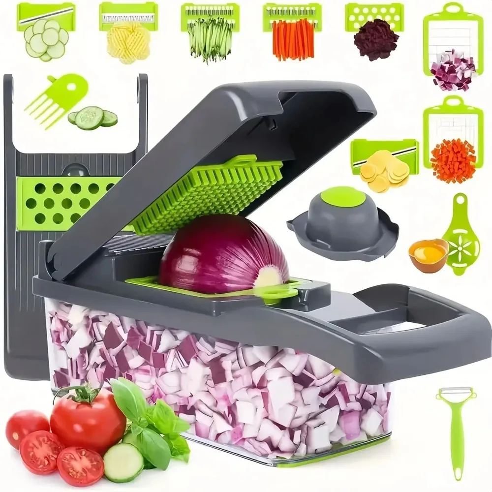 Kitchen Gadgets Dropshipping - Multifunctional Vegetable Chopper Handle Food Grate